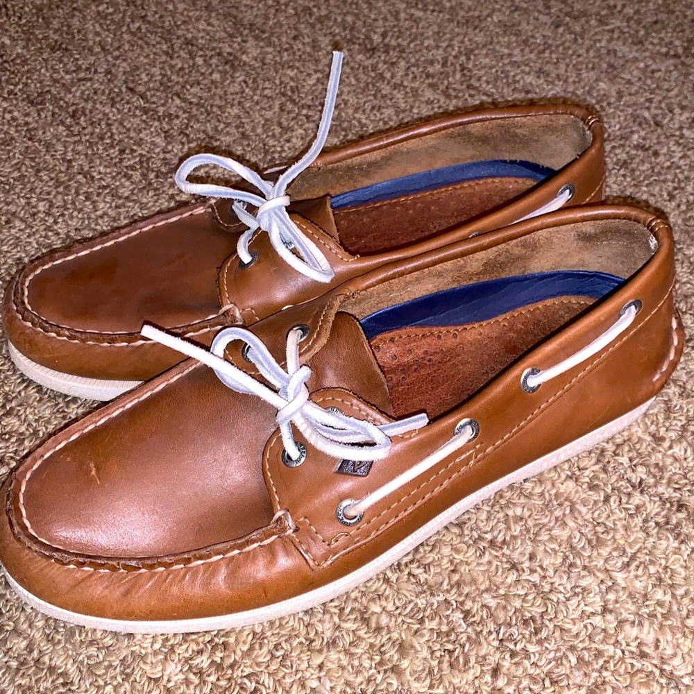 Mens Size 9 Sperry Leather Sliders/Loafers